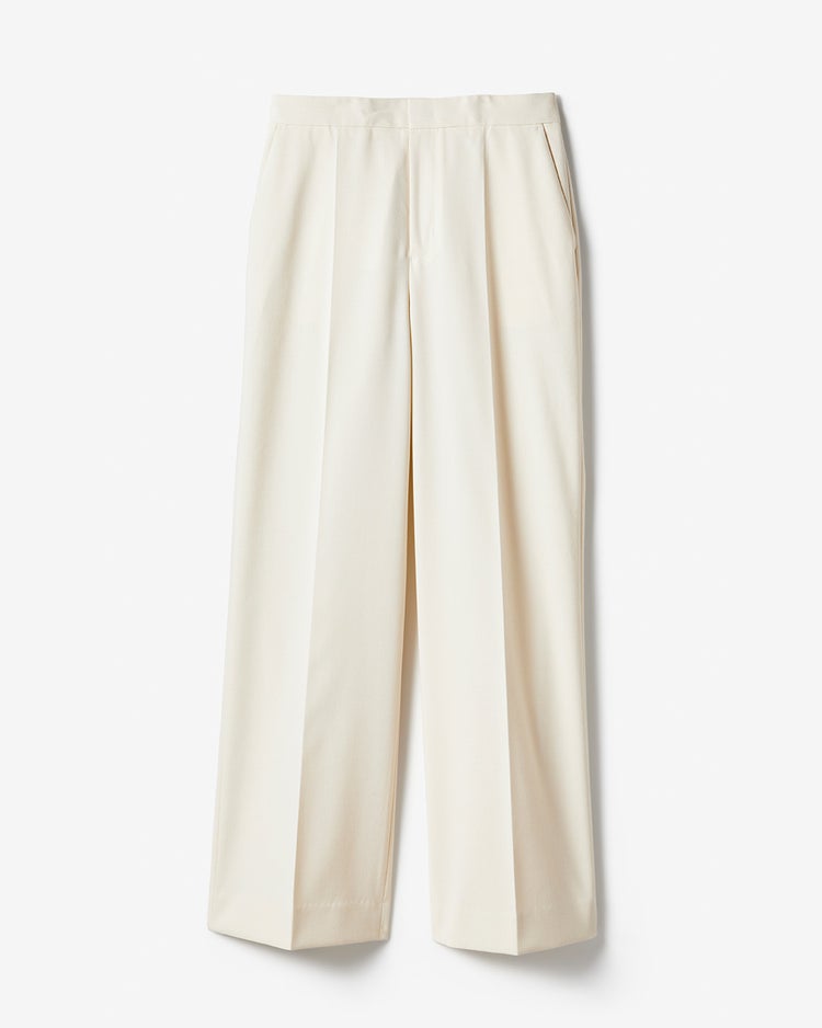 強撚ヴィスコース・ストレートパンツ 詳細画像 オフホワイト 8