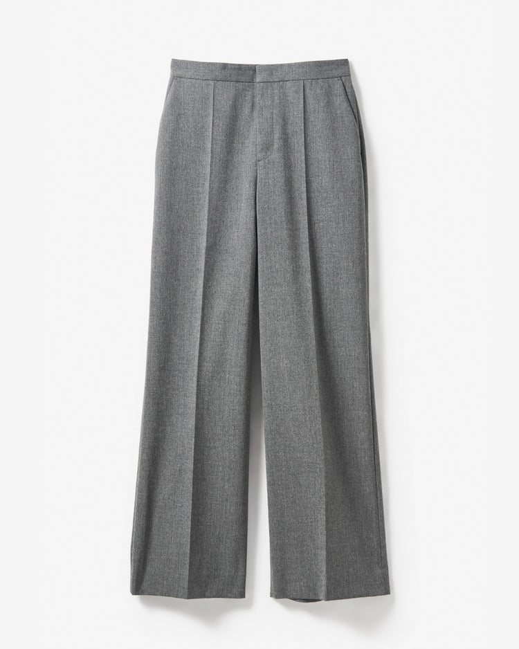 強撚ヴィスコース・ストレートパンツ 詳細画像 チャコール 9