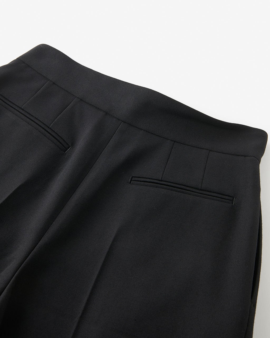 【正規品直輸入】 ヴァージンウールストレッチ・ハイウエストワイドパンツ/40代50 パンツ