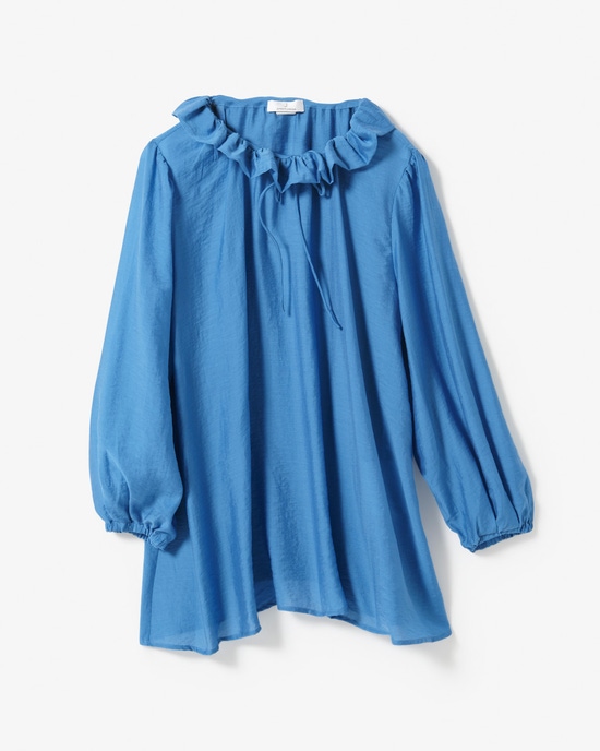 シアーシルク・ギャザーブラウス