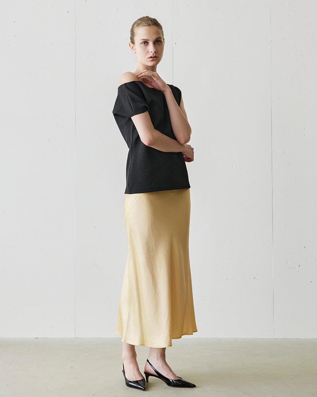 j.(ジェイドット)のスカート（イエロー）一覧/40代50代からの