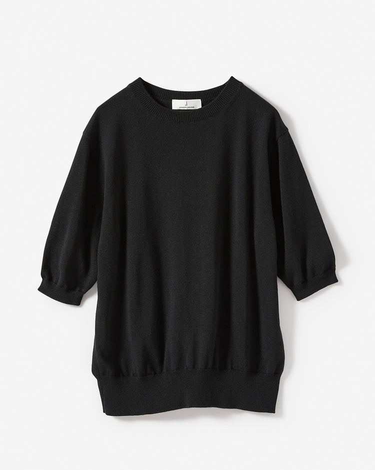 スーパーファインメリノ・クルーネック 詳細画像 ブラック 7