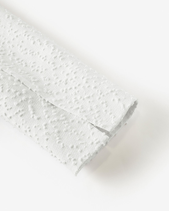 ボンボンツイード・衿つきジャケット