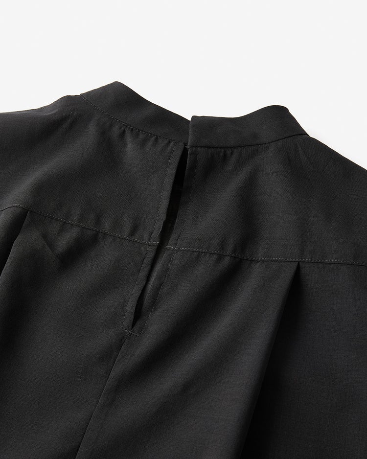 シアーウール・パフスリーブブラウス 詳細画像 ブラック 7