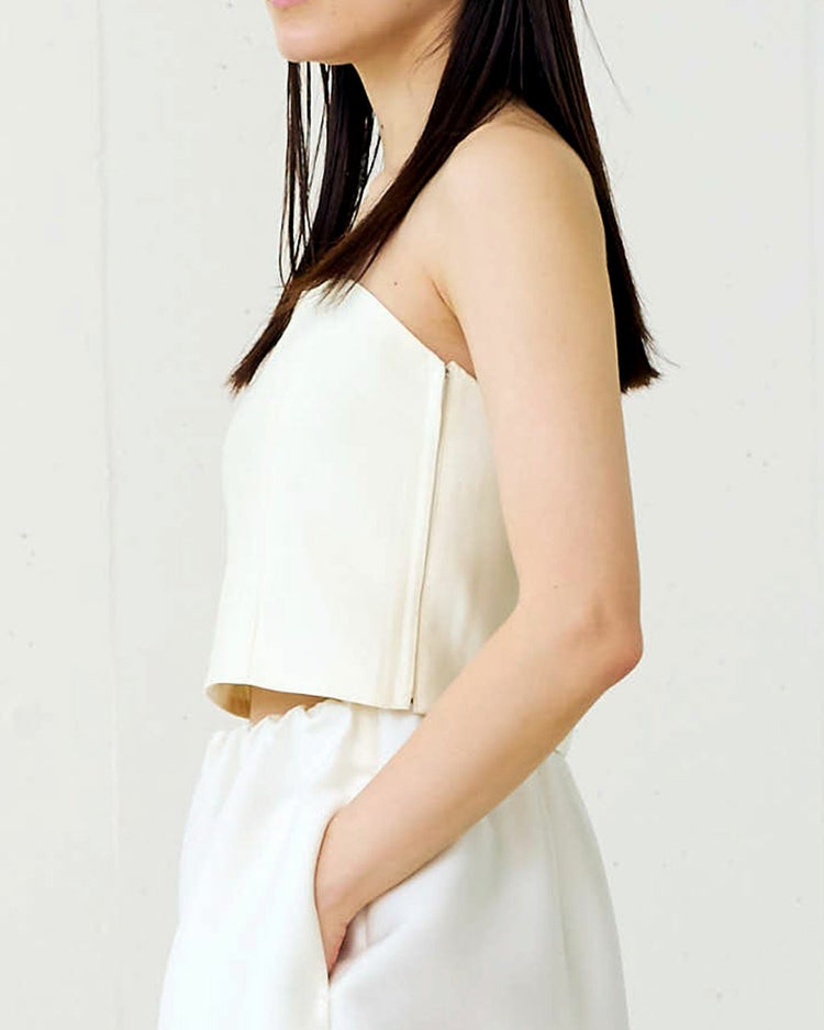シルクウール・ビスチェ 詳細画像 ホワイト 2