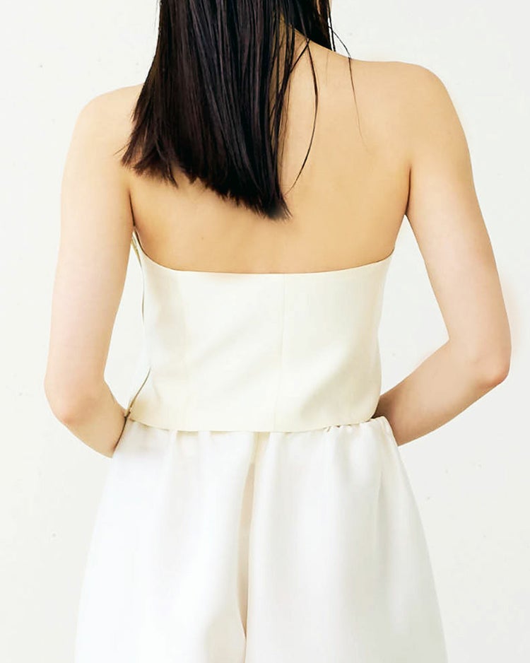 シルクウール・ビスチェ 詳細画像 ホワイト 3