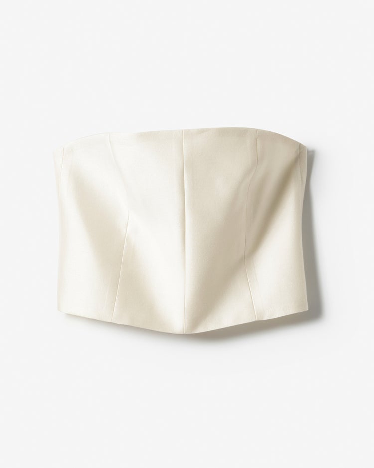 シルクウール・ビスチェ 詳細画像 ホワイト 8