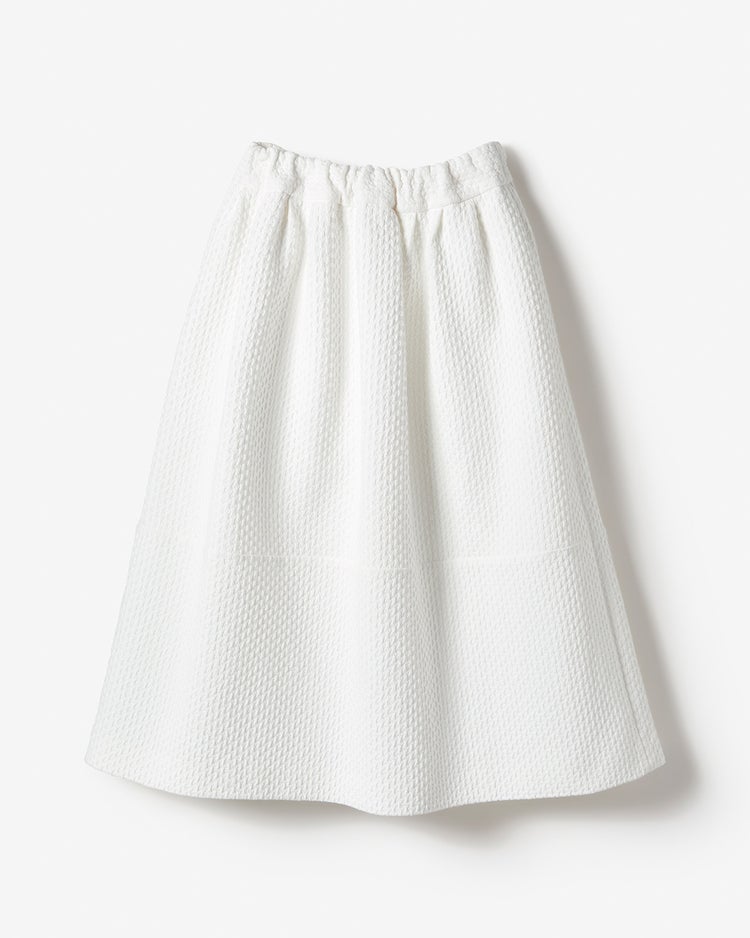 ストレッチジャカード・フレアスカート 詳細画像 ホワイト 6