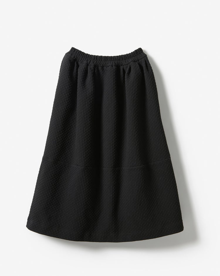 ストレッチジャカード・フレアスカート 詳細画像 ブラック 7