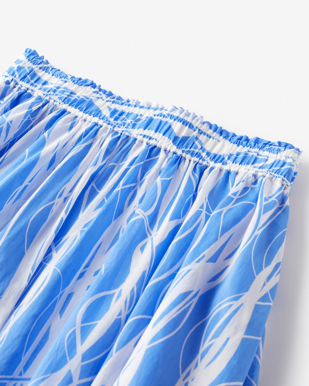 コットンローン・プリントティアードスカート/40代50代からの