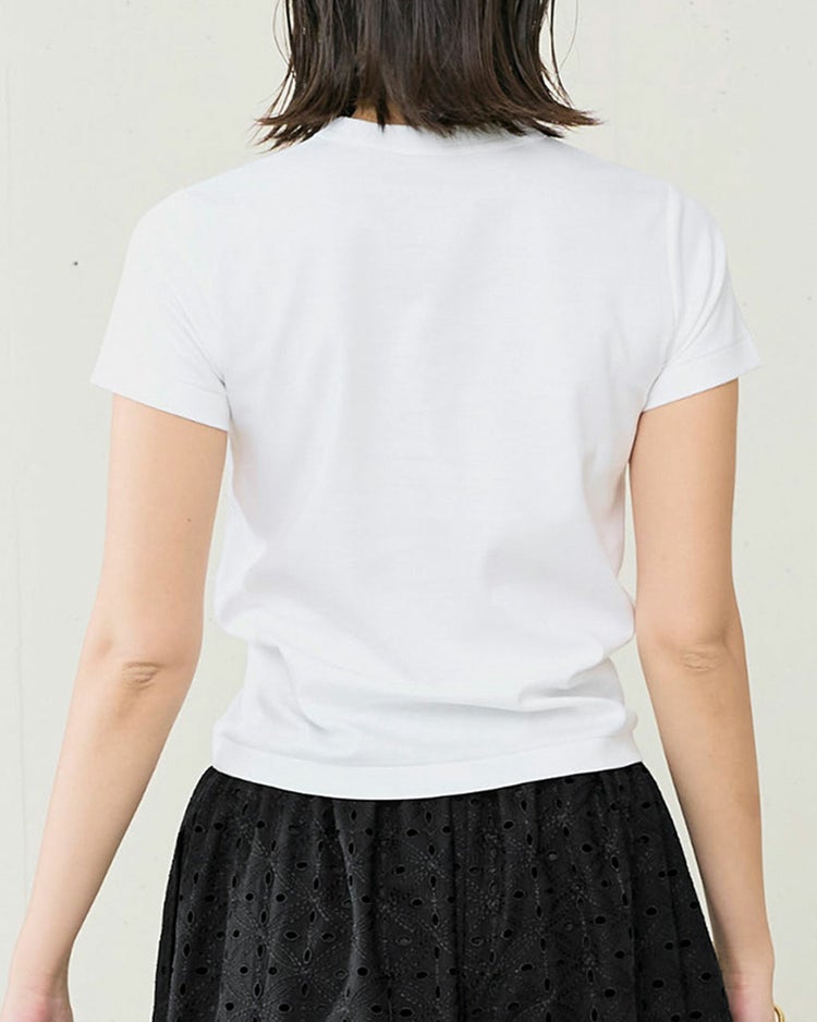 プレミアムコットン・ベーシックTシャツ 詳細画像 ホワイト 2