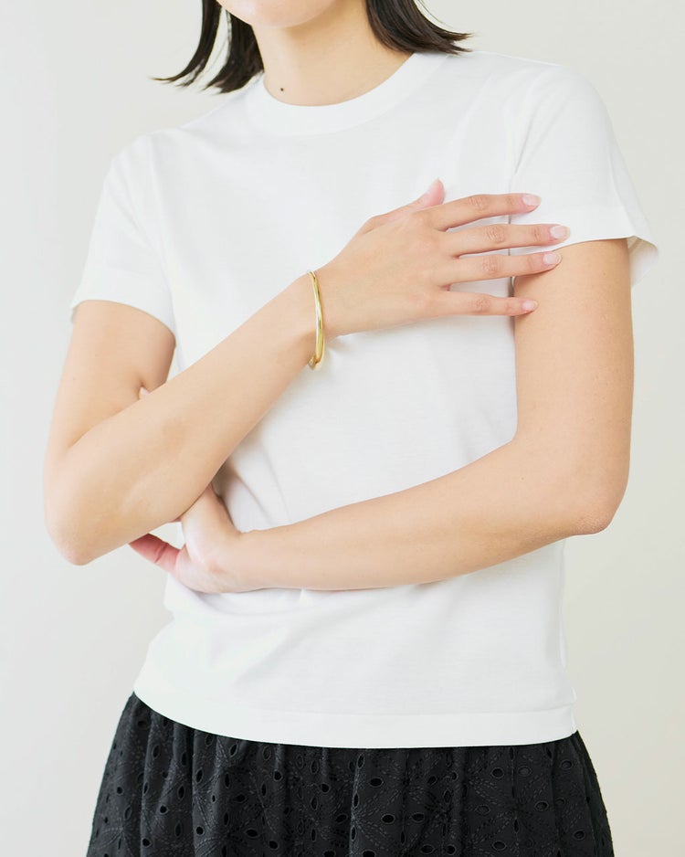 プレミアムコットン・ベーシックTシャツ 詳細画像 ホワイト 3