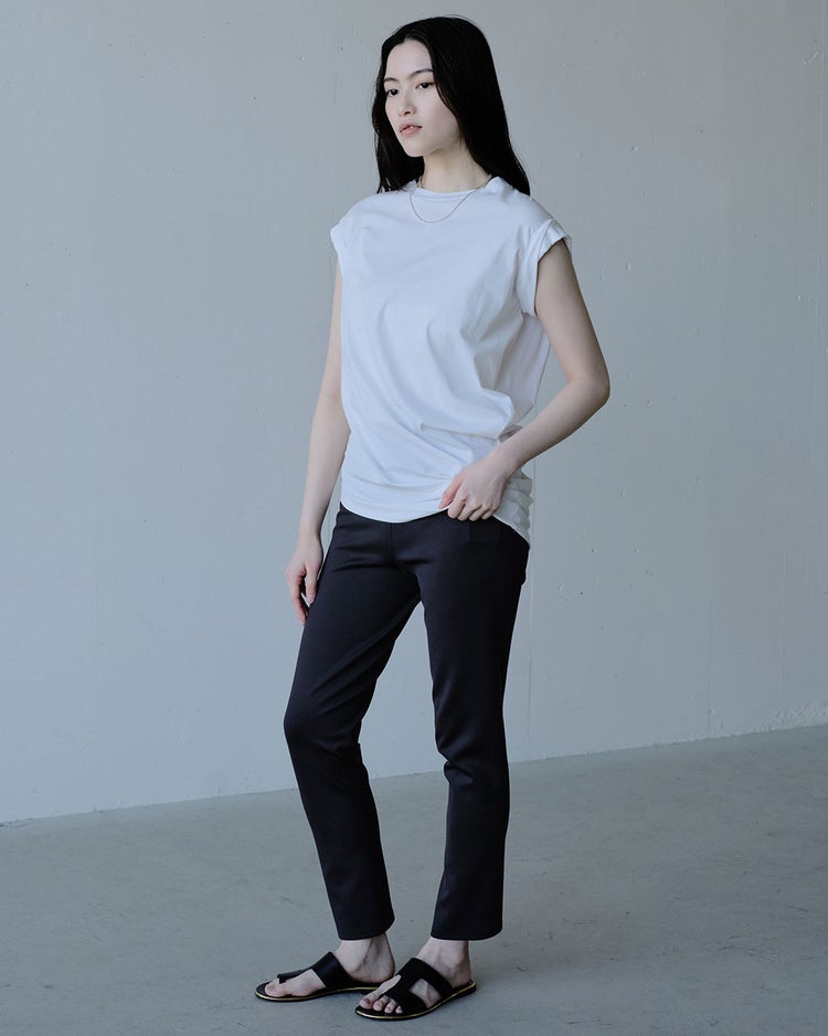 ハイゲージコットン・フレンチスリーブTシャツ 詳細画像 ホワイト 6