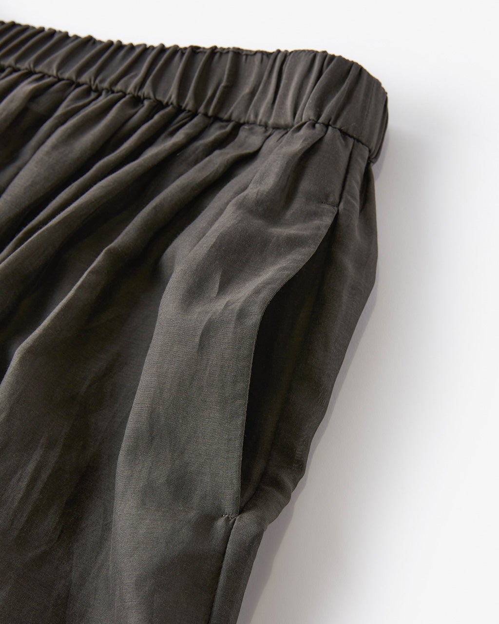 LA LINGE コットン＆シルク混 ティアードスカート【関税なし】 シルクコットン・ティアードスカート/40代50代からのレディース