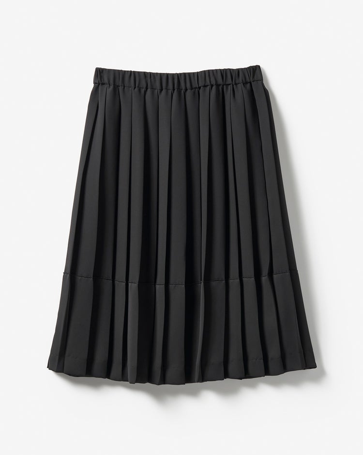 ドレープクロス・切替プリーツスカート 詳細画像 ブラック 10