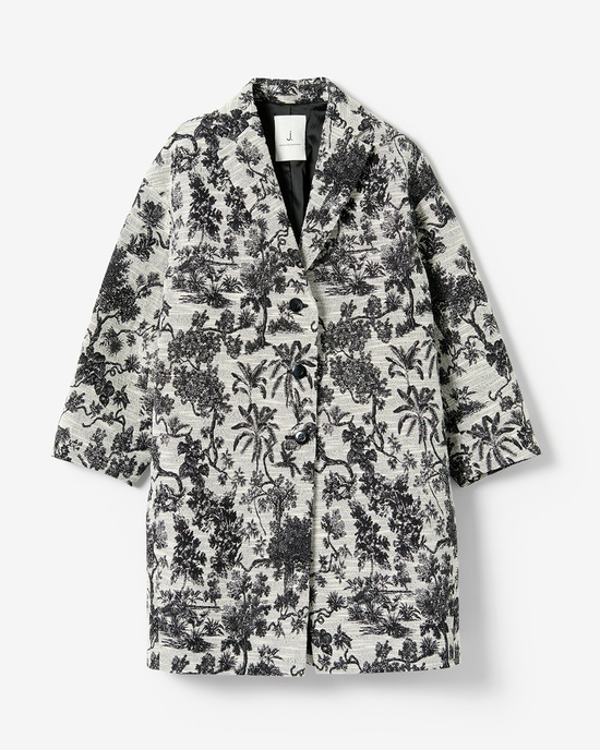 イタリアンジャカード・コクーンコート