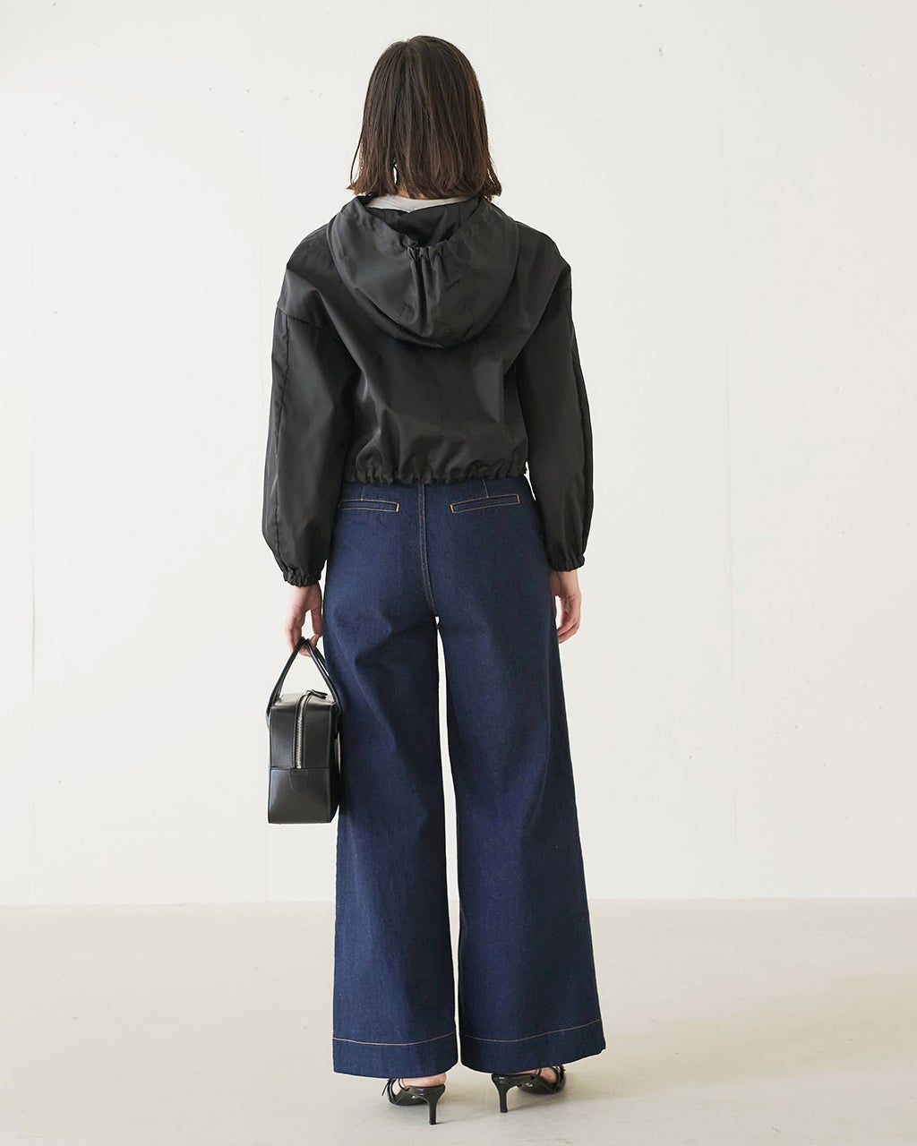 ジャパンデニム・ワイドパンツ/40代50代からのレディースファッション