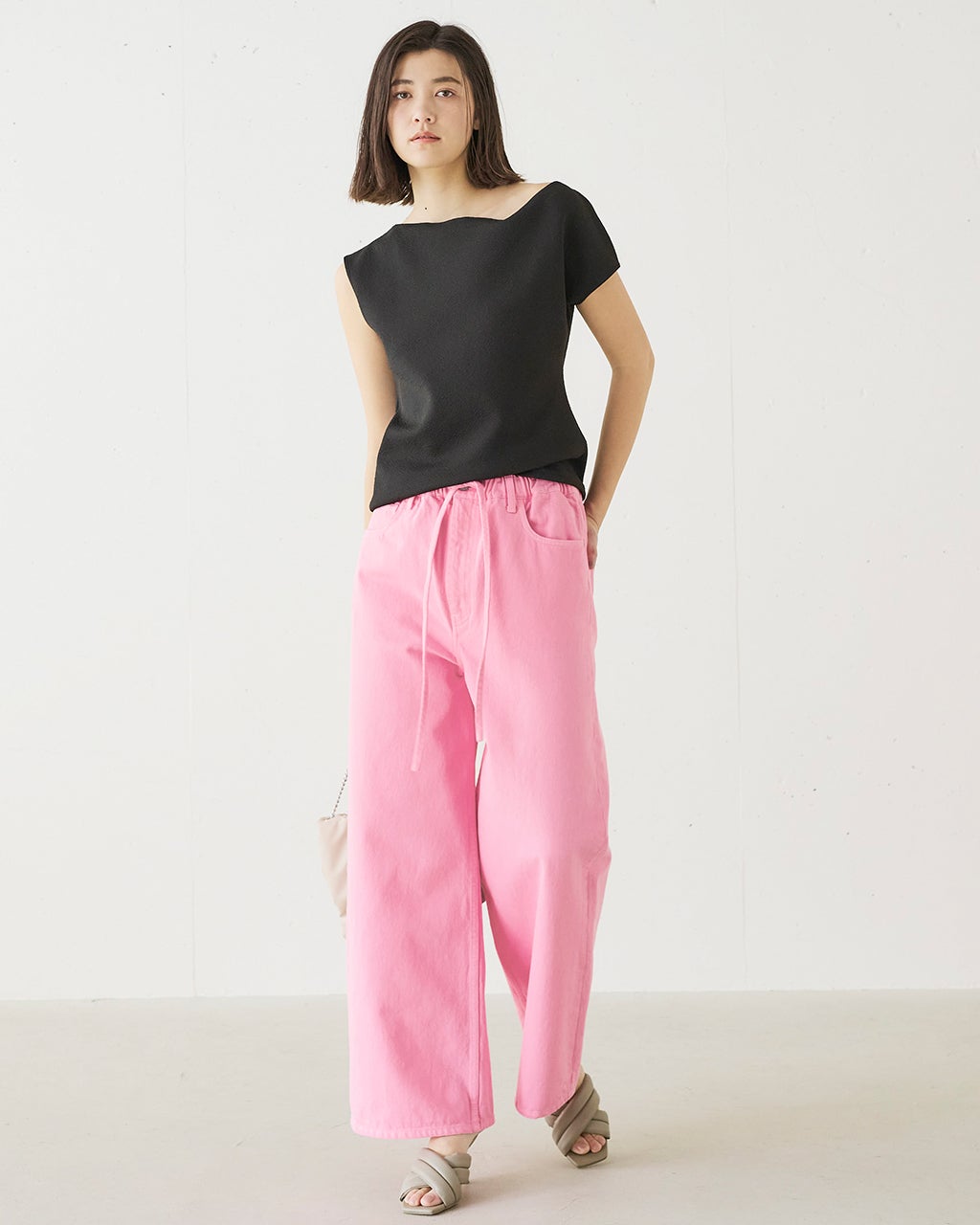 GPR-305 Glossy Pants Navy | gypsohila
