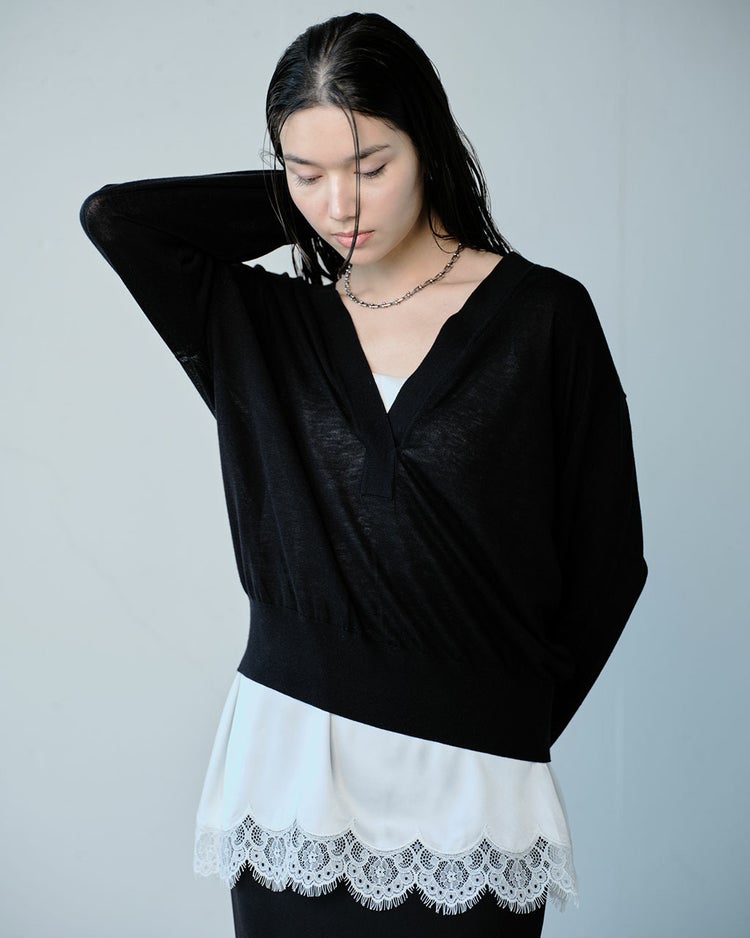 トリアセサテン・キャミソール 詳細画像 オフホワイト 4