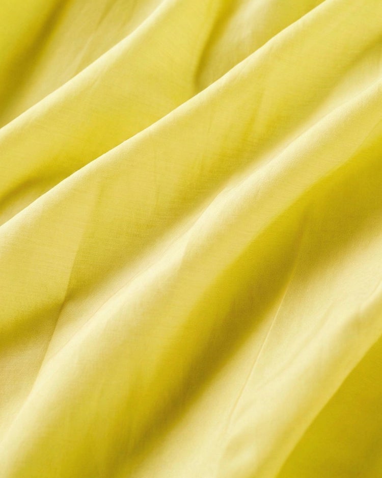 シルクコットン・ティアードスカート 詳細画像 イエロー 3