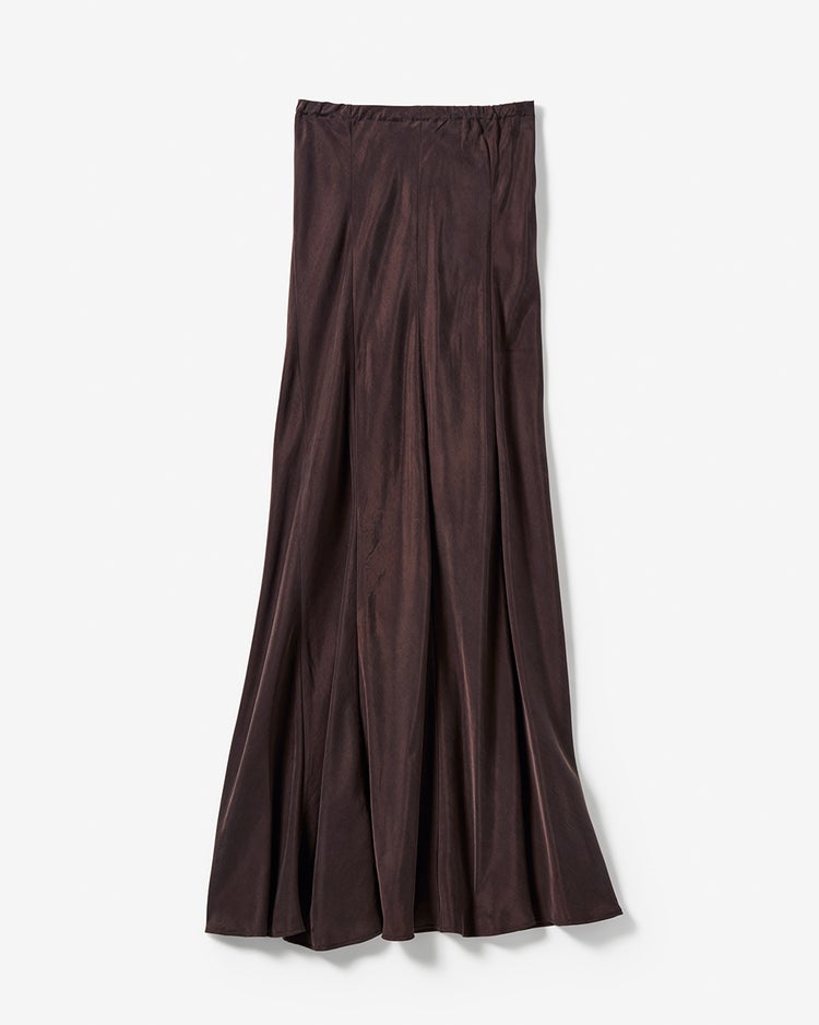ビンテージサテン・マーメイドスカート 詳細画像 ブラウン 7
