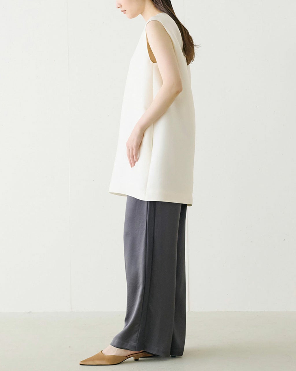 オクタダブルクロス・チュニックジレ/DoCLASSE