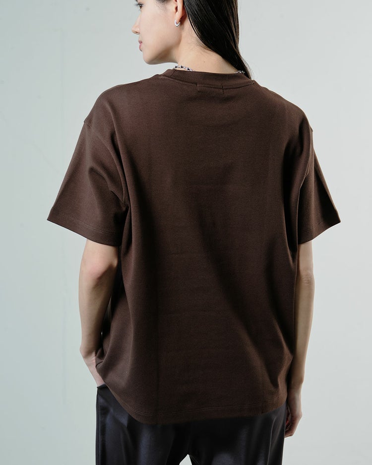 ピュアコットンスムースTシャツ 詳細画像 ダークモカ 4