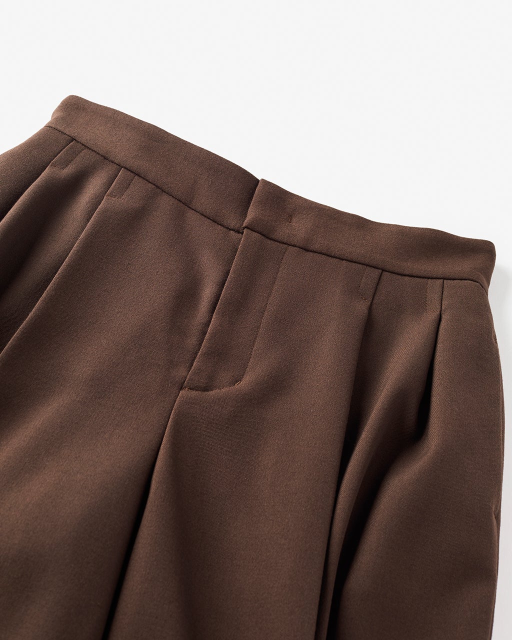 ヴァージンウールMIX・ワイドレッグパンツ/40代50代からの