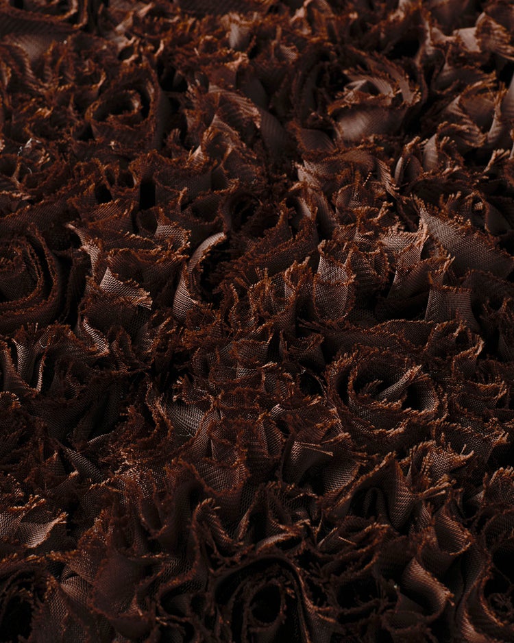 ローズチュール・ノースリーブブラウス 詳細画像 ブラウン 7