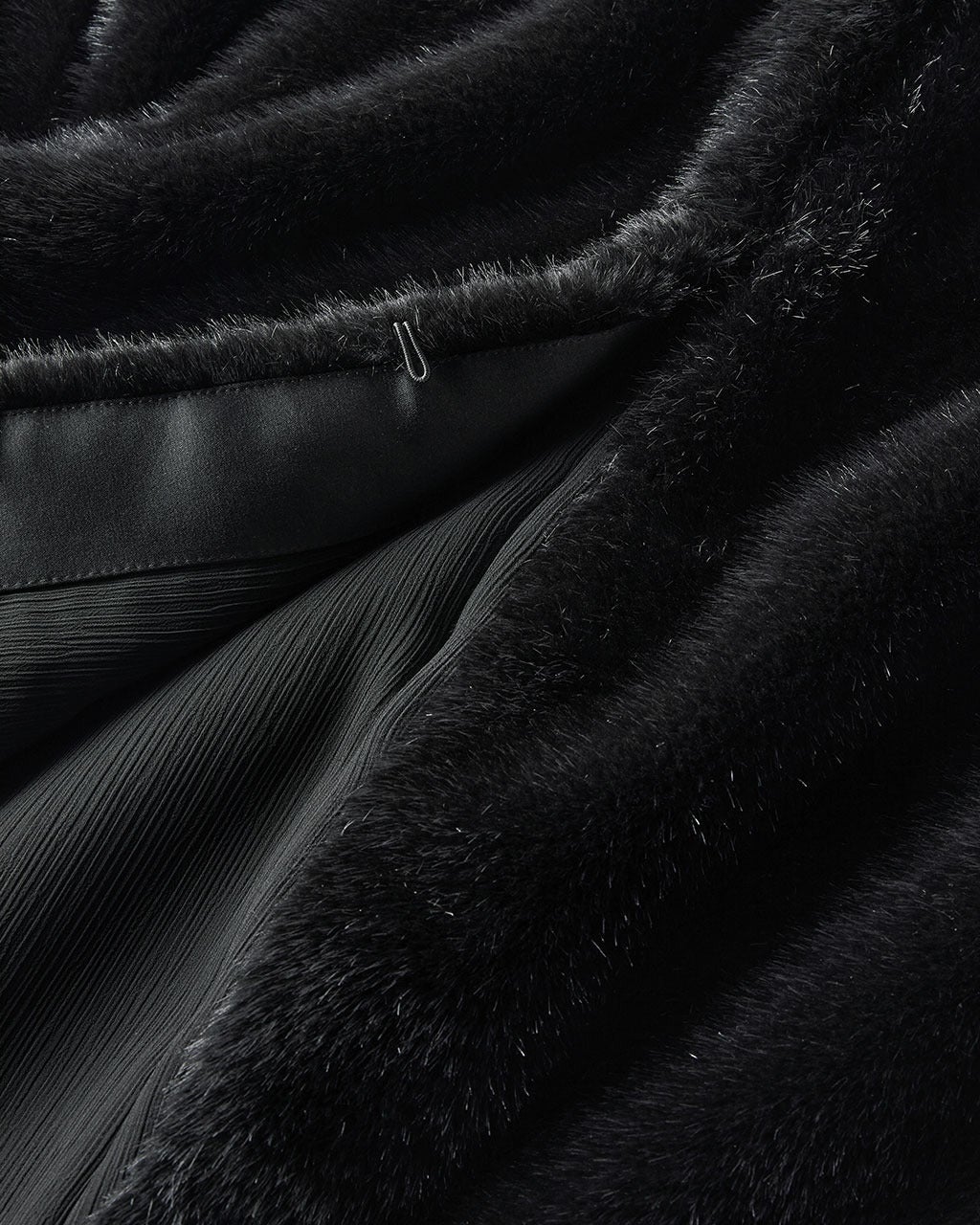 ミンクタッチファー・ノーカラーコート/DoCLASSE