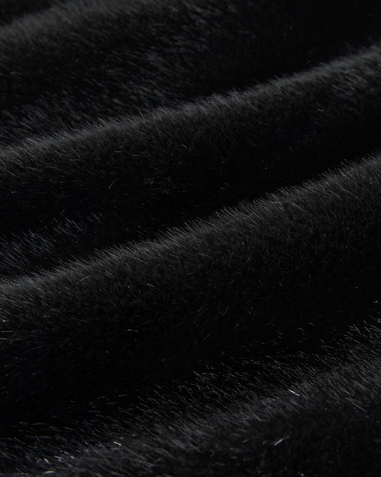 ミンクタッチファー・ノーカラーコート 詳細画像 ブラック 7