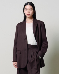 ヴァージンウール混・オーバーサイズジャケット
