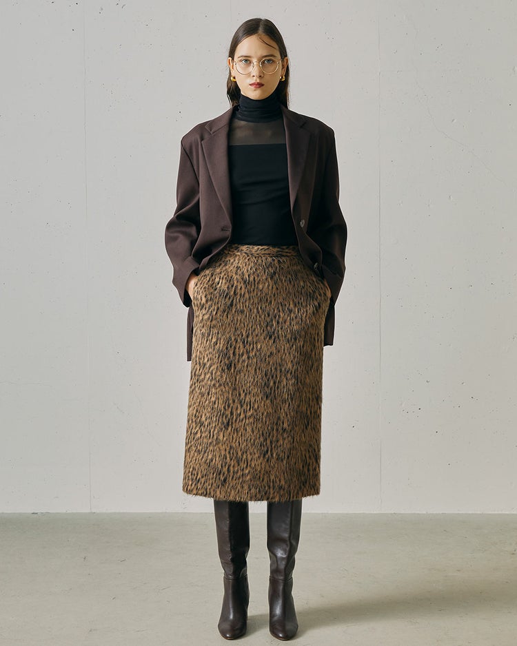 ヴァージンウール混・オーバーサイズジャケット 詳細画像 ワイン 6