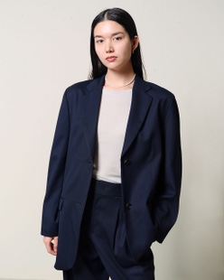 ヴァージンウール混・オーバーサイズジャケット