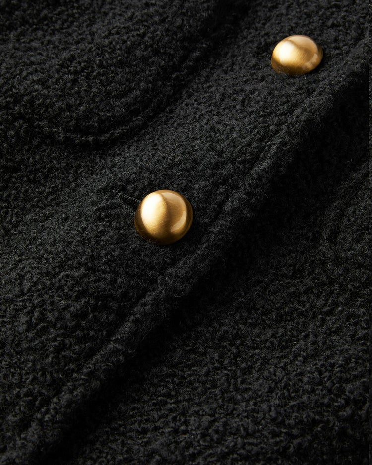 リングツイード・ノーカラージャケット 詳細画像 ブラック 8