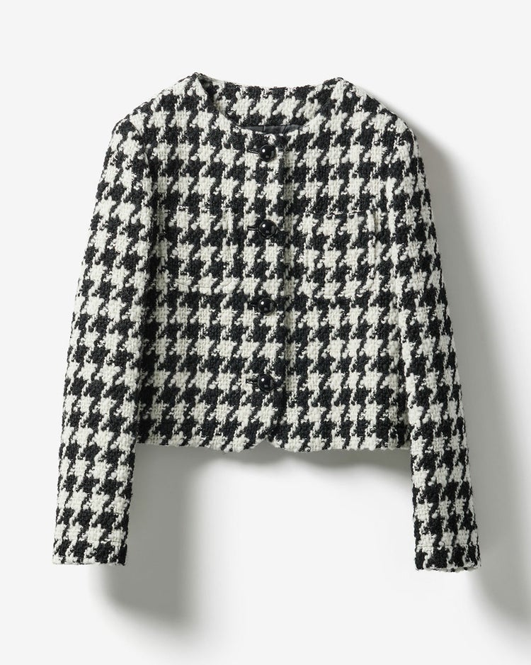 千鳥ツイード・ノーカラージャケット 詳細画像 千鳥 10