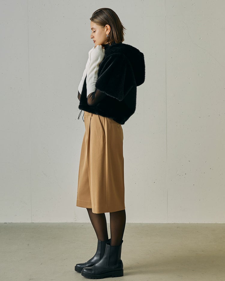 ミンクタッチファー・フードブルゾン 詳細画像 ブラック 6