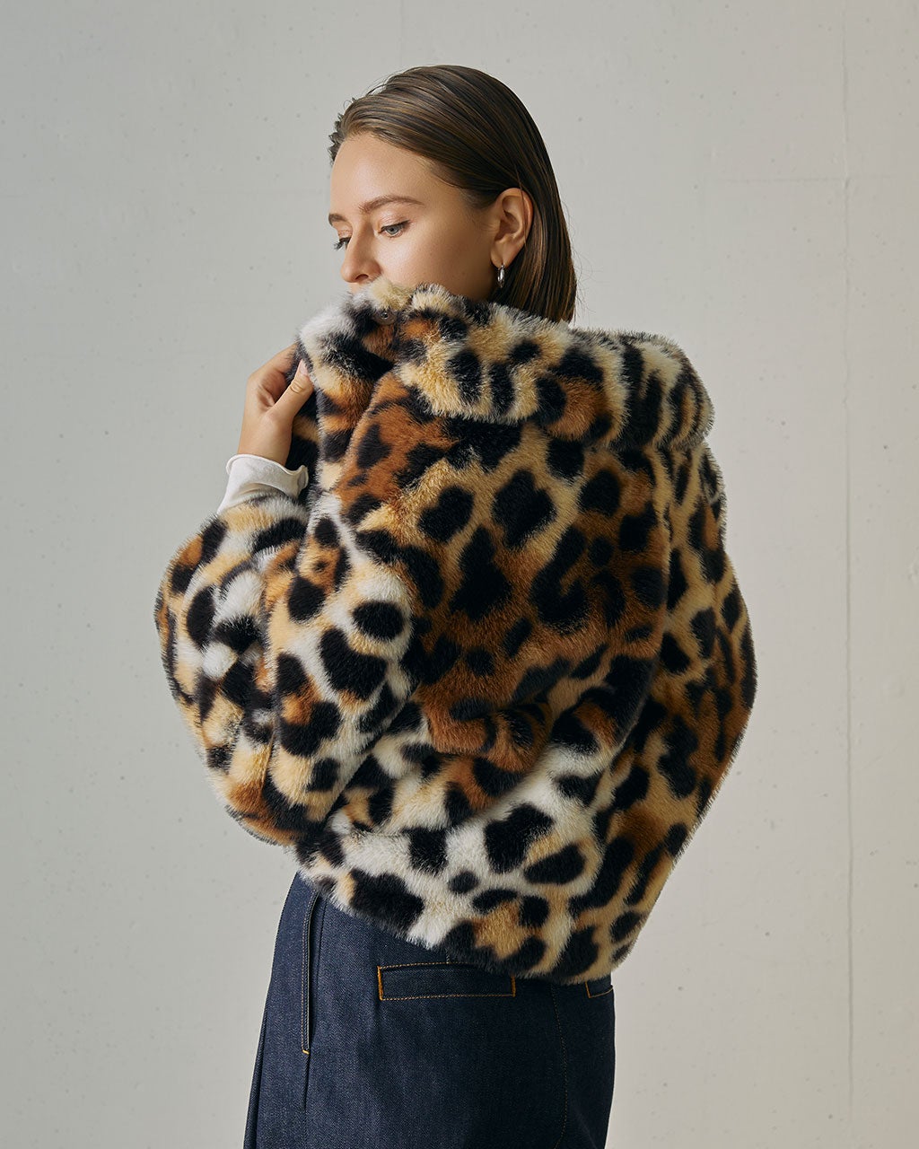Maison Special レオパードファージャケット MAISON SPECIAL(メゾンスペシャル)｜Faux Fur Leopard Coat/フェイク