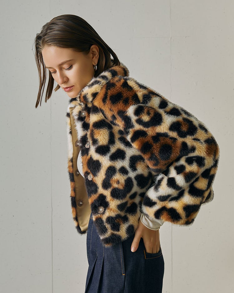 レオパードファー・ジャケットコート 詳細画像 レオパード 3