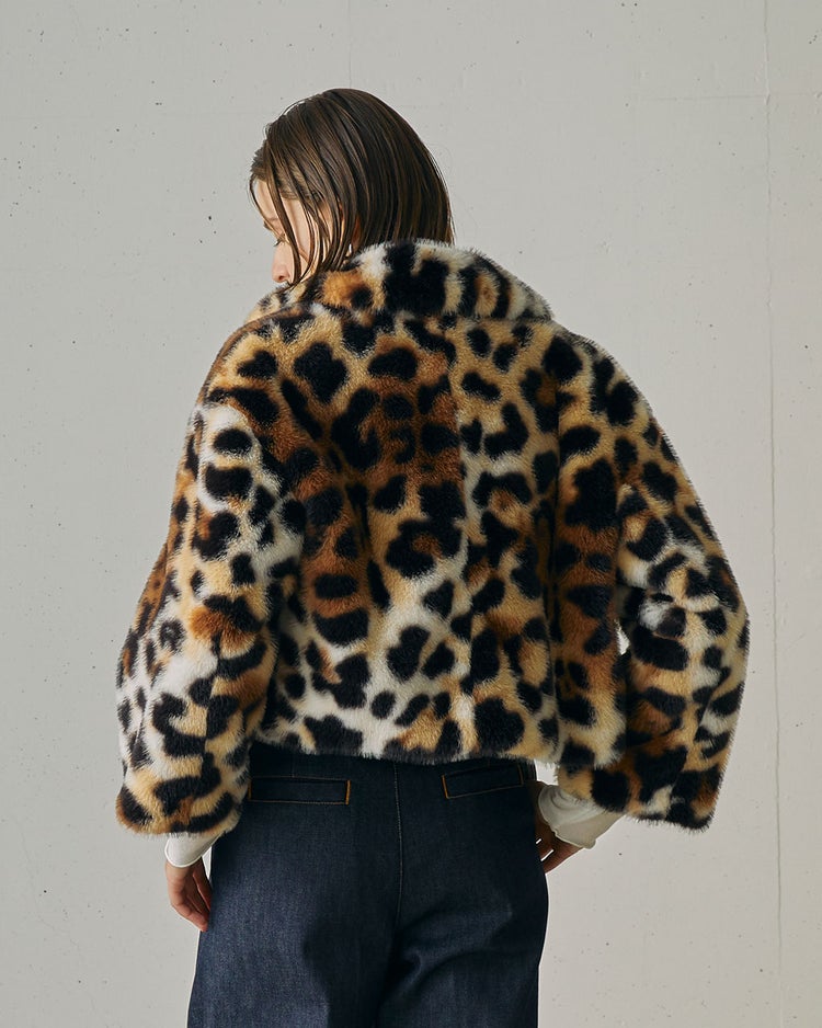 レオパードファー・ジャケットコート 詳細画像 レオパード 4