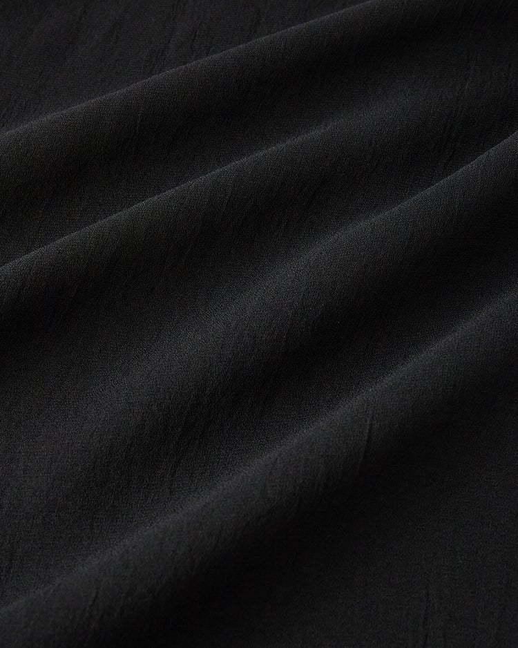 トリアセジョーゼット・フリルドレスブラウス 詳細画像 ブラック 8