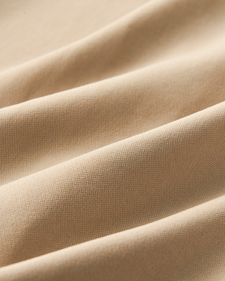 二重織ストレッチ・フリル袖ワンピース 詳細画像 ベージュ 7