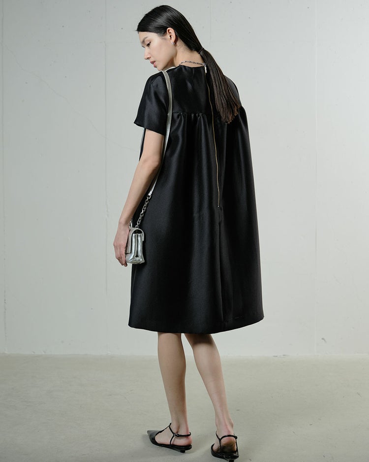 オクタダブルクロス・ミニドレス 詳細画像 ブラック 5