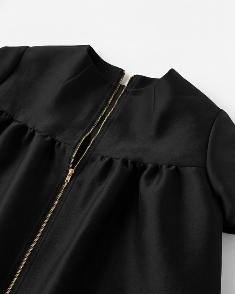 オクタダブルクロス・ミニドレス 詳細画像 ブラック 6