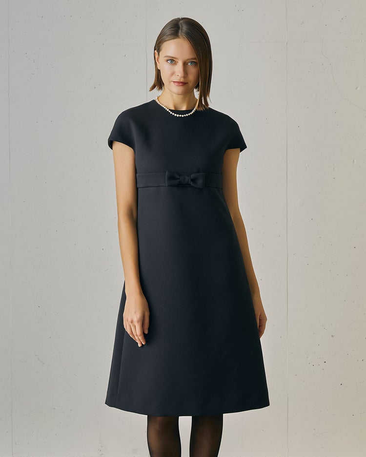 マトラッセクロス・ナローリボンワンピース 詳細画像 ブラック 1