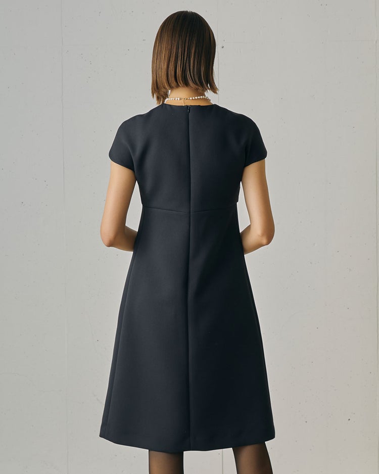 マトラッセクロス・ナローリボンワンピース 詳細画像 ブラック 3