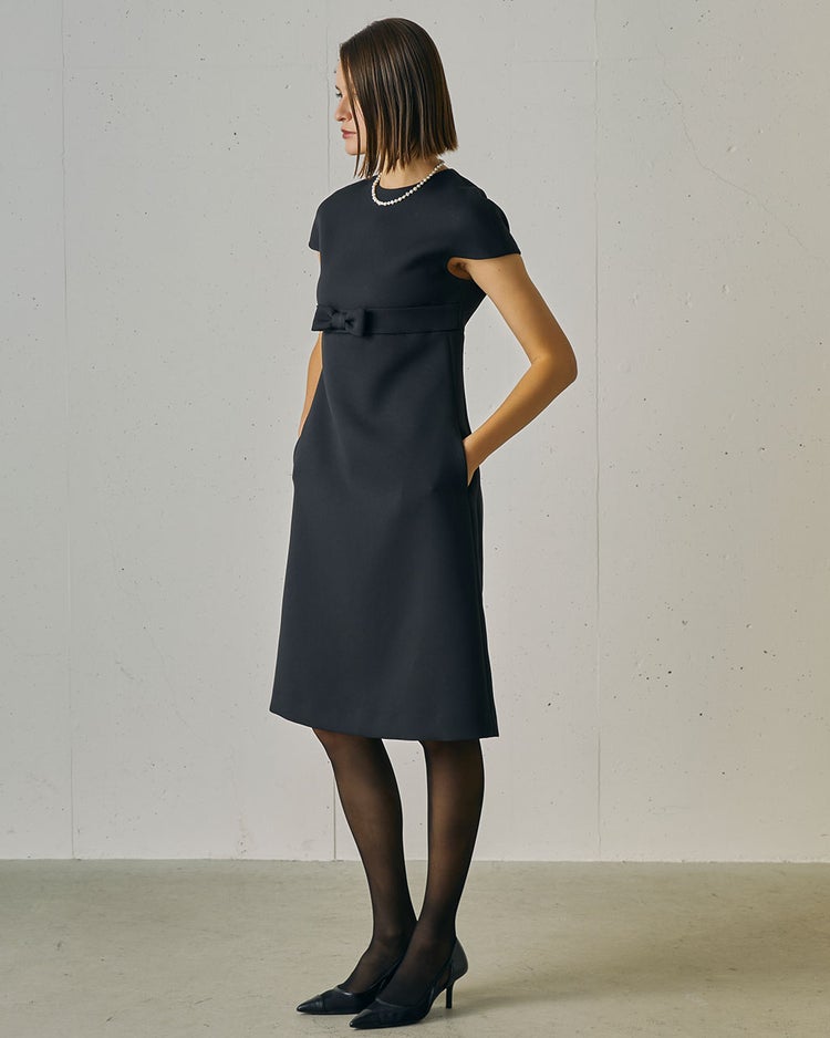 マトラッセクロス・ナローリボンワンピース 詳細画像 ブラック 6