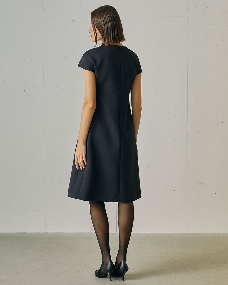 マトラッセクロス・ナローリボンワンピース 詳細画像 ブラック 7