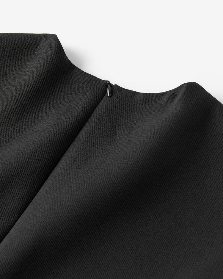 マトラッセクロス・ナローリボンワンピース 詳細画像 ブラック 8
