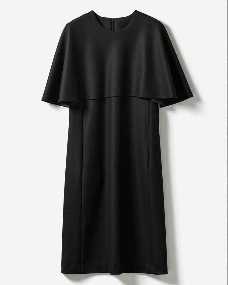 プレミアムジャージー・ケープワンピース 詳細画像 ブラック 10